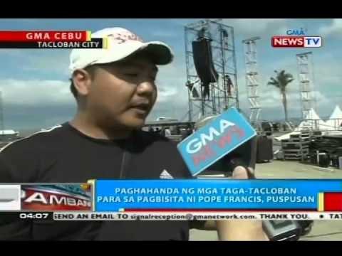 BP: Paghahanda ng mga taga-Tacloban para sa pagbisita ni Pope Francis, puspusan