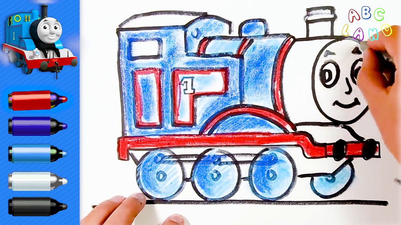 thomas train drawing for kids