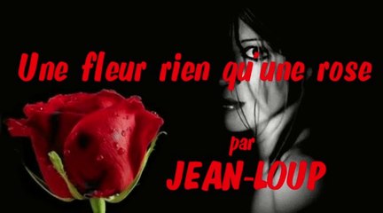Une fleur rien qu'une rose par Jean-Loup