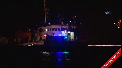 Zeytinburnu açıklarında gemi batıyor