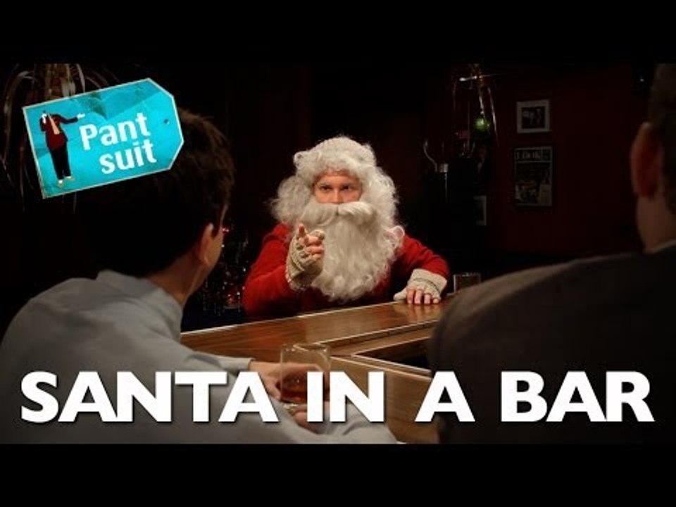 Santa In A Bar (a SKETCH by UCB's Pantsuit)