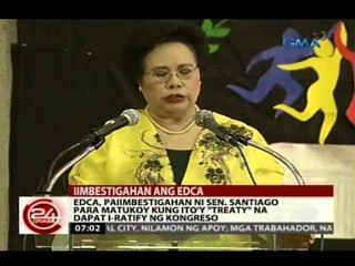 24Oras: EDCA, paiimbestigahan ni Sen. Santiago para matukoy kung kailangan i-ratify ng Senado