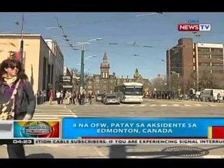 BP: 4 na OFW, patay sa aksidente sa Edmonton, Canada