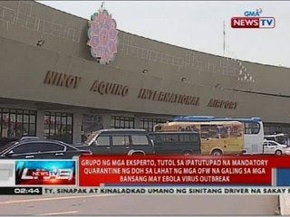 NTVL: Grupo ng mga eksperto, tutol sa ipatutupad na mandatory quarantine ng DOH