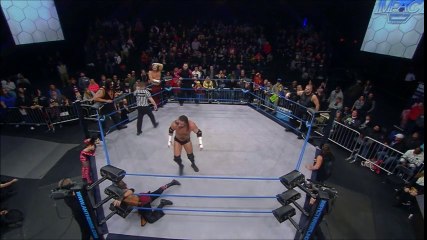 Tag Team Championship: The Hardys © vs. The DCC (w/ James Storm) vs. The Decay (w/ Rosemary)