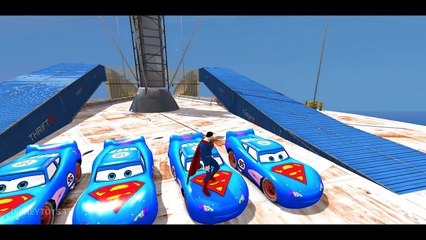 SUPERMAN MCQUEEN CARS | Custom Disney Pixar Cars Lightning McQueen | Song For Kids