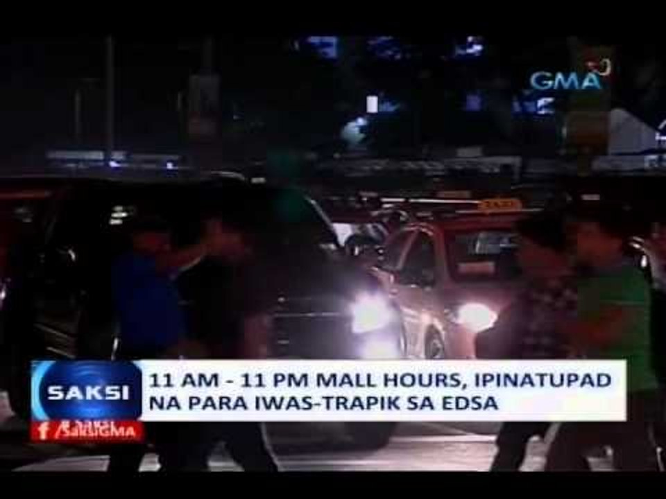Saksi: 11am-11pm mall hours, ipinatupad na para iwas-trapik sa EDSA
