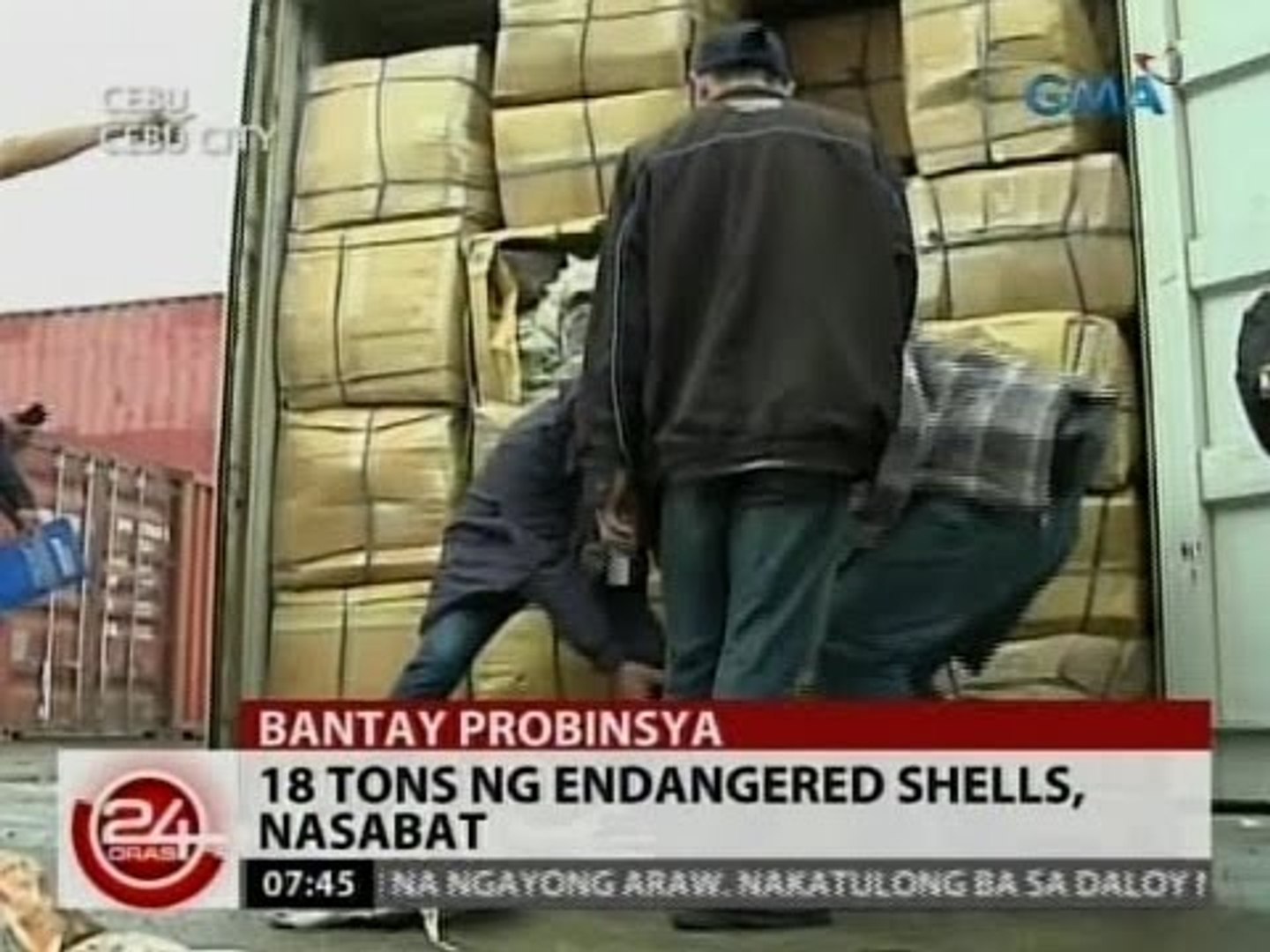 ⁣24Oras: 18 tons ng endangered shells, nasabat