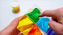 Play Doh   Slime Como hacer paletas arcoiris con masa blanca y slime