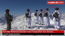 Sınırdaki Mehmetçiklerden Yeni Fotoğraflar! Kar Altında Mücadele Veriyorlar