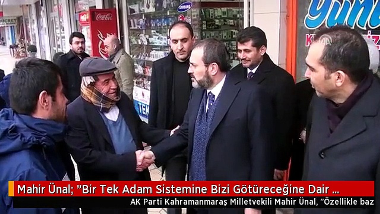 Mahir Ünal: "Bir Tek Adam Sistemine Bizi Götüreceğine Dair Kara Propaganda Bir Yalandan Ibaret"
