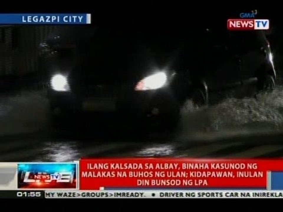 NTVL: Ilang kalsada sa Albay, binaha kasunod ng malakas na buhos ng ulan