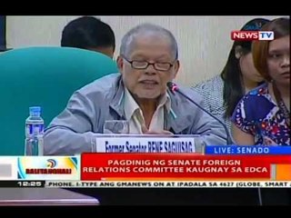 BT: Pagdinig ng Senate Foreign Relations Committee kaugnay sa EDCA