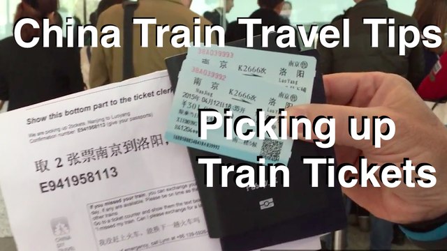 China Train Travel Tips - Picking up train tickets in China