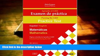 Download [PDF]  Apruebe el GED Examen de practica - Matematicas/Passing the GED Practice Test -
