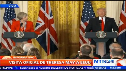 Donald Trump y Theresa May subrayan "profundos vínculos" y la "relación especial" bilateral  Configurar NOTICIAS | INTER