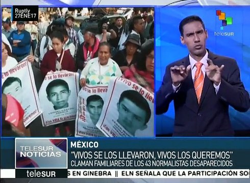 México: a 28 meses, exigen justicia por los 43 de Ayotzinapa