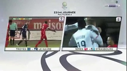 Nîmes Olympique 1 - 1 Strasbourg 27-01-2017
