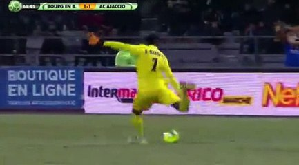 Riad Nouri  GOAL HD Bourg Peronnas	1-2	AC Ajaccio 27.01.2017