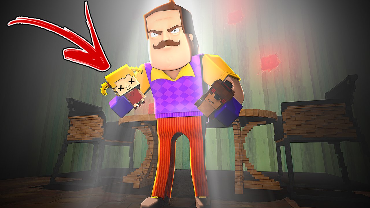 Minecraft: HELLO NEIGHBOR - O VIZINHO BRINCA DE BONECA