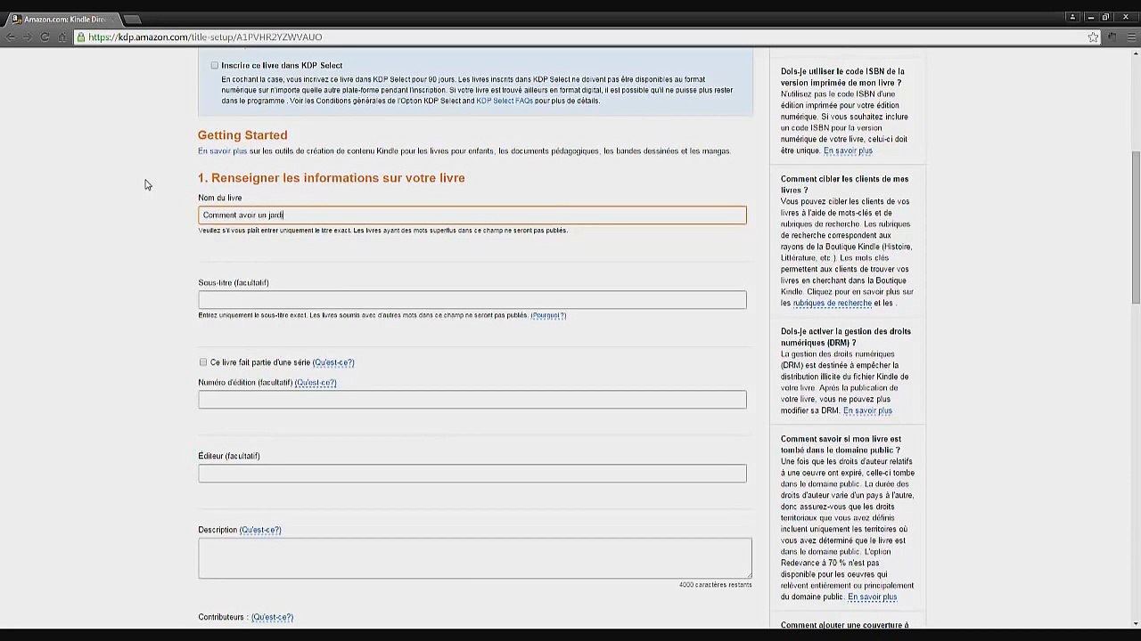 Comment vendre un ebook sur amazon en 6 minutes