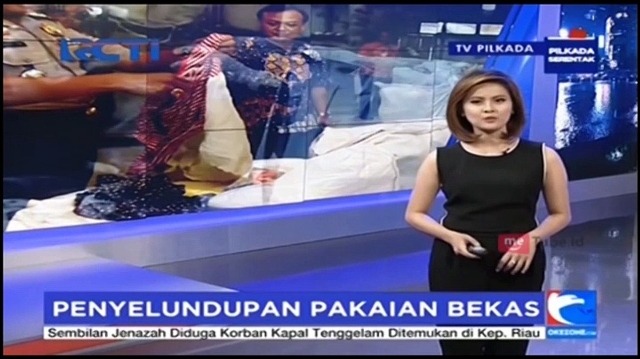 Petugas Tangkap Kapal Angkut Pakaian Bekas