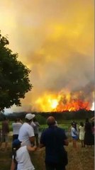 Incendie sur le plateau de Chenove : au plus pres du...
