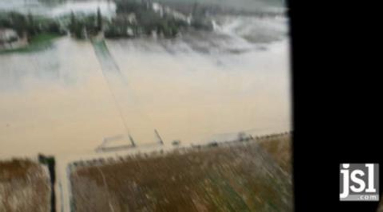 Les inondations vues du ciel entre Cote d'Or et  Saone-et-Loire...