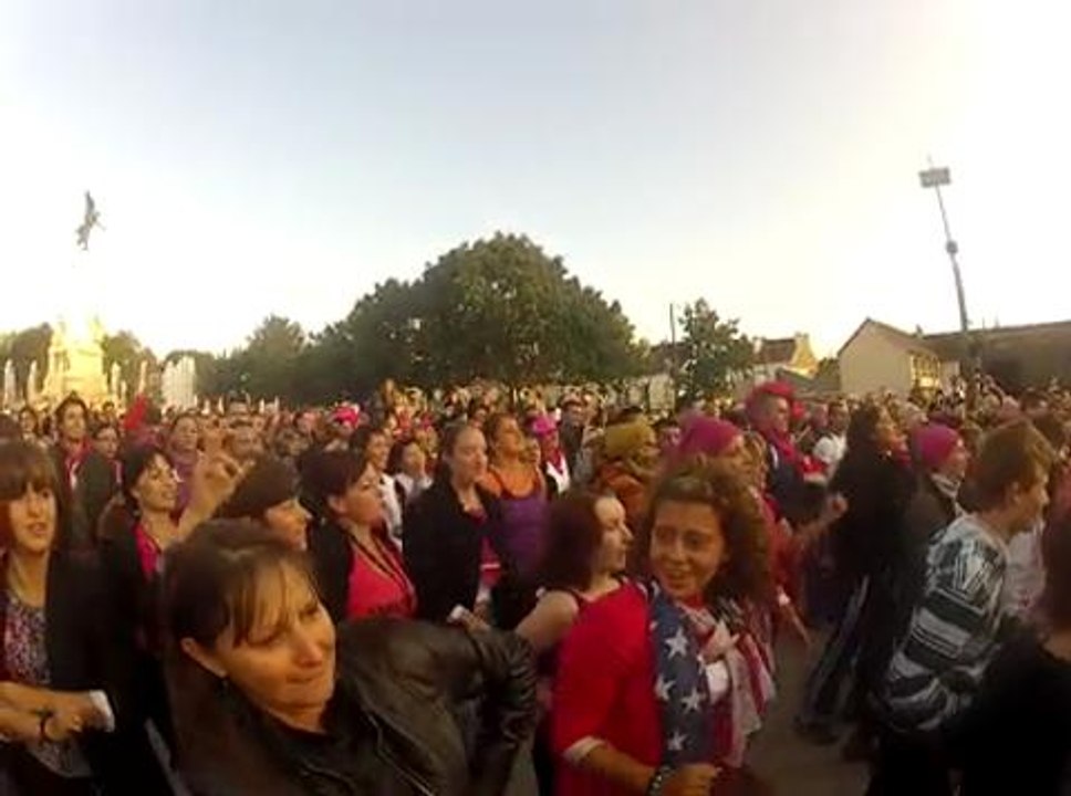 Flash mob inauguration tram