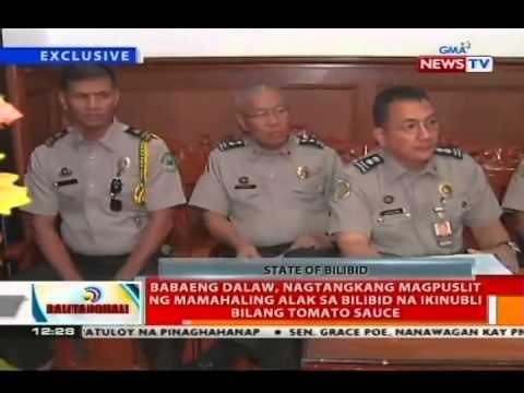 Babaeng dalaw, nagtangkang magpuslit ng mamahaling alak sa bilibid na ikinubli bilang tomato sauce