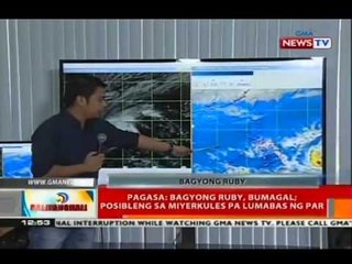 Pagasa: Bagyong Ruby, may dalang malakas na ulan at hangin at posibleng storm surge