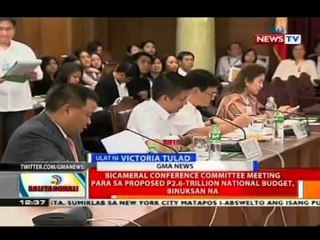 Bicameral conference committee meeting para sa proposed P2.6 trillion national budget, binuksan na