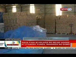 BT: Nasa P300-m halaga ng relief goods at standby funds, inihanda ng DSWD