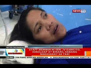 BT: Staff member ni Sen. JV Ejercito, hinoldap at binaril habang nakasakay sa taxi