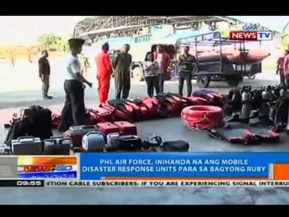 NTG: PHL Air Force, inihanda na ang mobile disaster units para sa Bagyong Ruby
