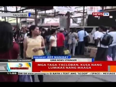 BT: Mga taga-Tacloban, kusa nang lumikas nang maaga