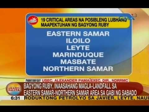 UB: Panayam kay Usec. Alexander Pama ng NDRRMC kaugnay sa Bagyong Ruby