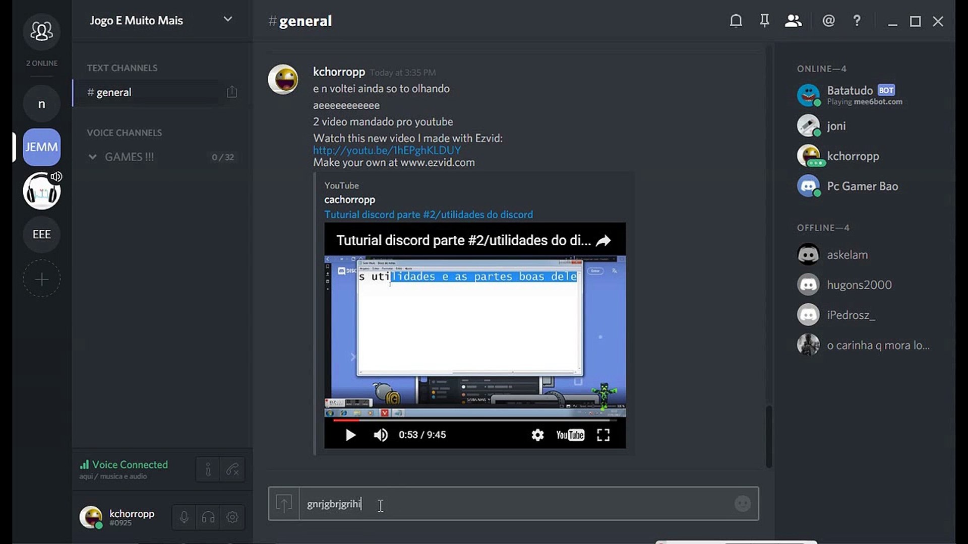 ⁣Tuturial discord parte #3/adicionais