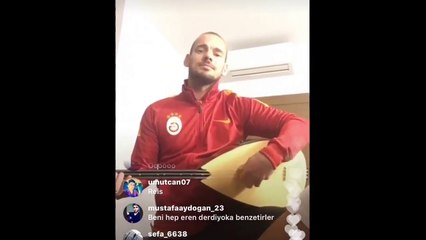 Wesley Sneijder saz çaldı, Eren Derdiyok söyledi!