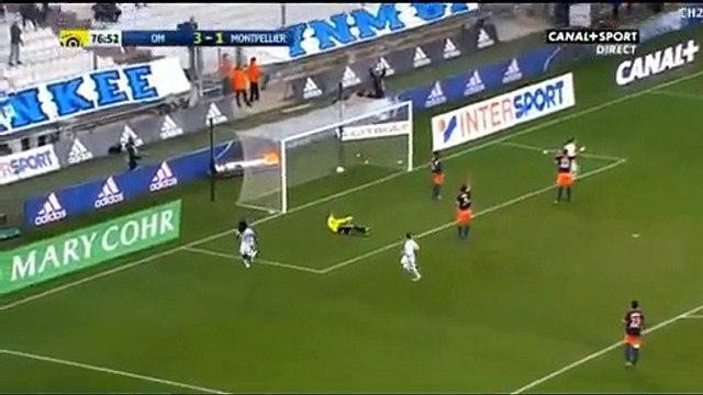 Bafetimbi Gomis GOAL - Olympique Marseille 4-1 Montpellier HSC - 27.01.2017