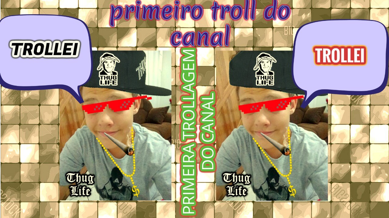 trollei meu amigo ele nem percebeu e olha no que deu