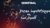 Teaser Semifinal Dasha Lopatetskaya (UKR) and Cori Gauff (USA)
