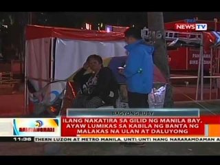 BT: Ilang nakatira sa gilid ng Manila Bay, ayaw lumikas