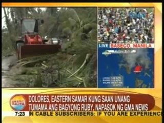 UB: Dolores, Eastern Samar kung saan unang tumama ang Bagyong Ruby, napasok ng GMA News