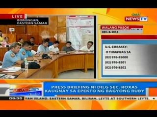 Download Video: NTG: Press briefing ni DILG Sec. Roxas kaugnay sa epekto ng bagyong Ruby