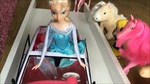 Disney Princess Frozen Elsa Barbie Toy Барби Car Toys | Girls Dolls Toys - Toys Video for Kids