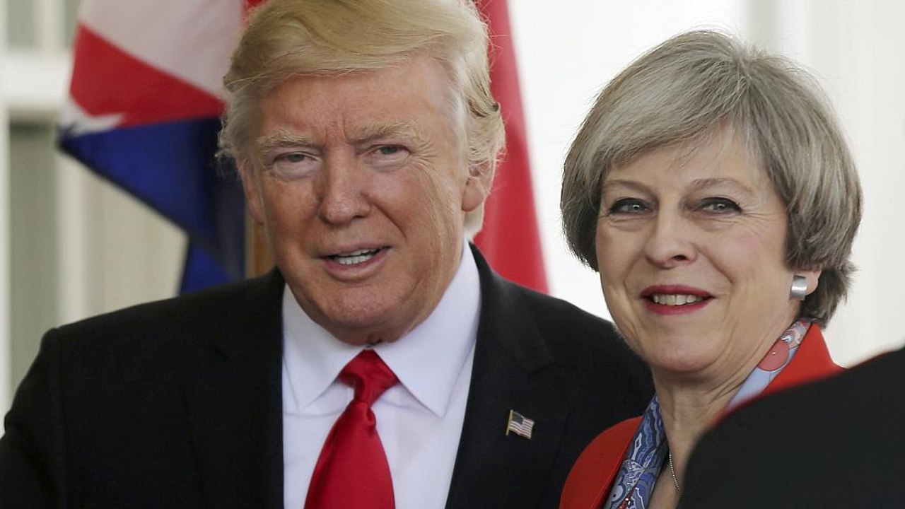 May besucht Trump und preist 'Bollwerk' Nato