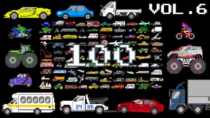 Vehicles Collection Volume 6 - Monster & Street Vehicles, Counting to 100 - The Kids' Picture Show