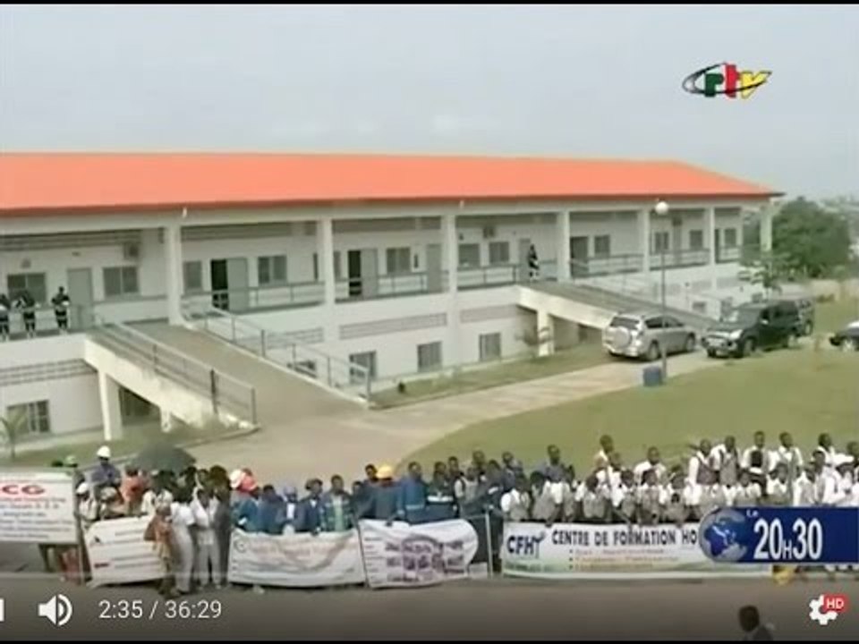 (CRTV) JT du 16/12- Ouverture d'une cimenterie et d'un grand centre de formation avec 11 métiers