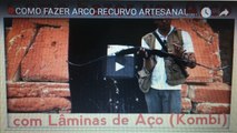 COMO FAZER ARCO RECURVO ARTESANAL COM MOLAS DE KOMBI - Arqueria #24